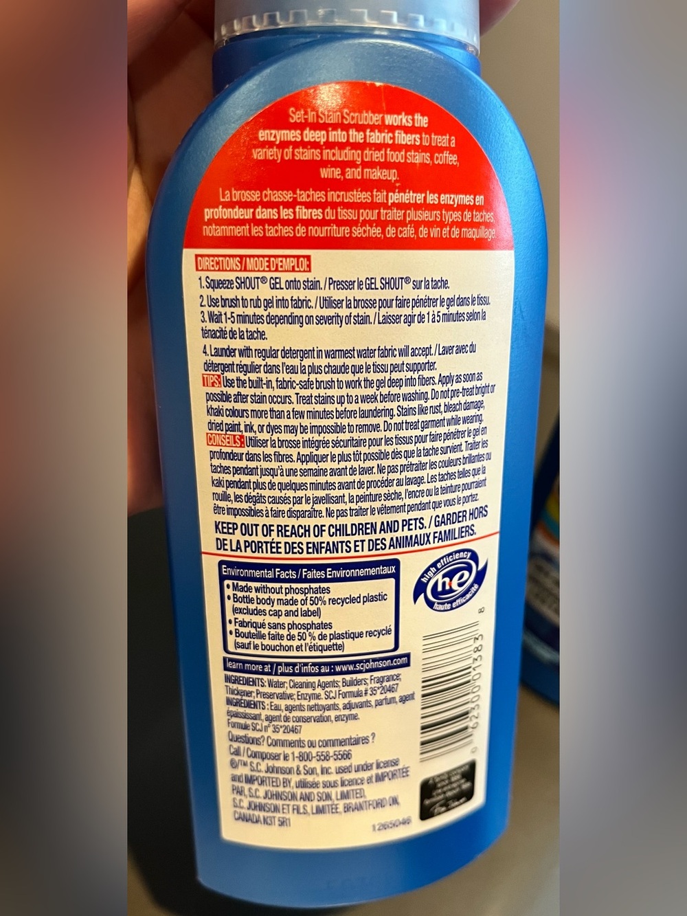SHOUT Advanced Set-In Stain Scrubber - Picture 2 of 2